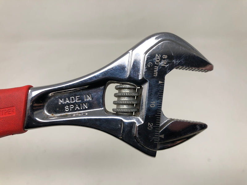 FADH8B Snap-On 8" Wrench - Flank Drive + Adjustable