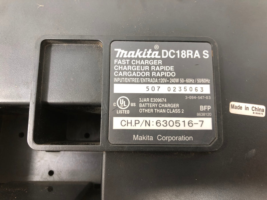 DC18R Makita 18V Rapid Optimum Chargers (x2 - Used)