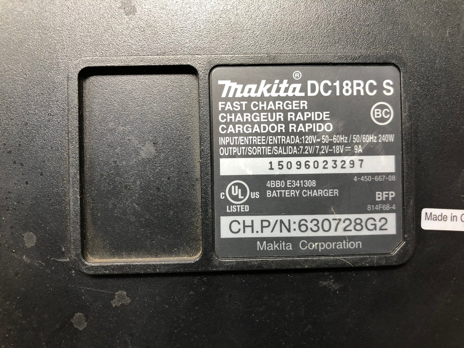 DC18R Makita 18V Rapid Optimum Chargers (x2 - Used)