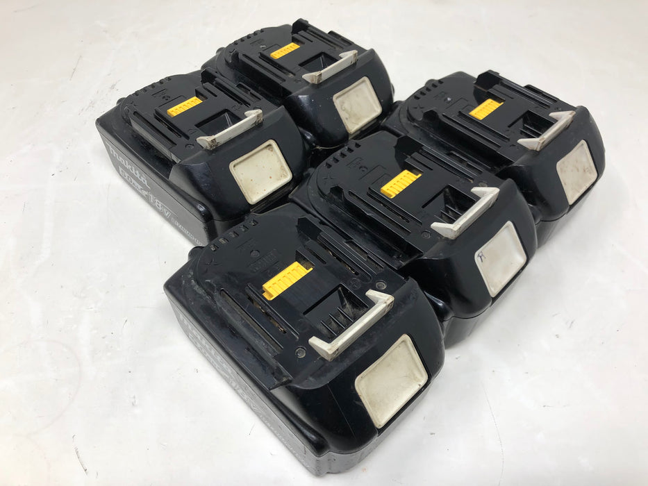 BL1850B Makita 18V 5.0Ah Batteries (x5 - Used)
