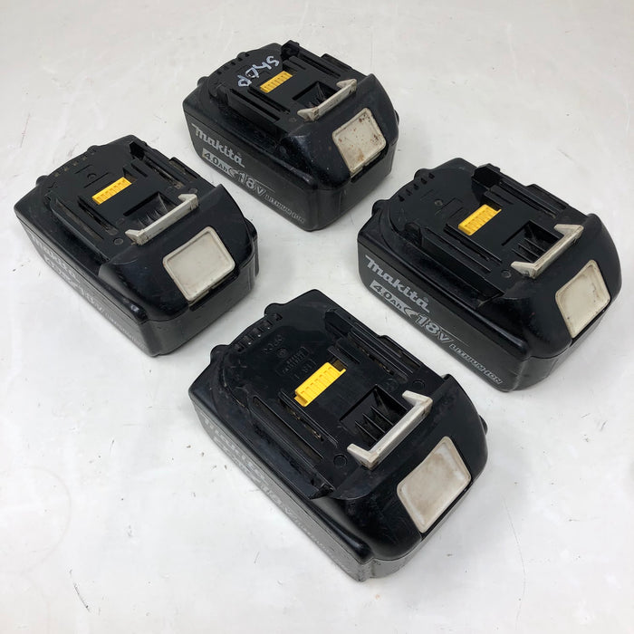 BL1840B Makita 18V 4.0Ah Batteries (x4 - Used)