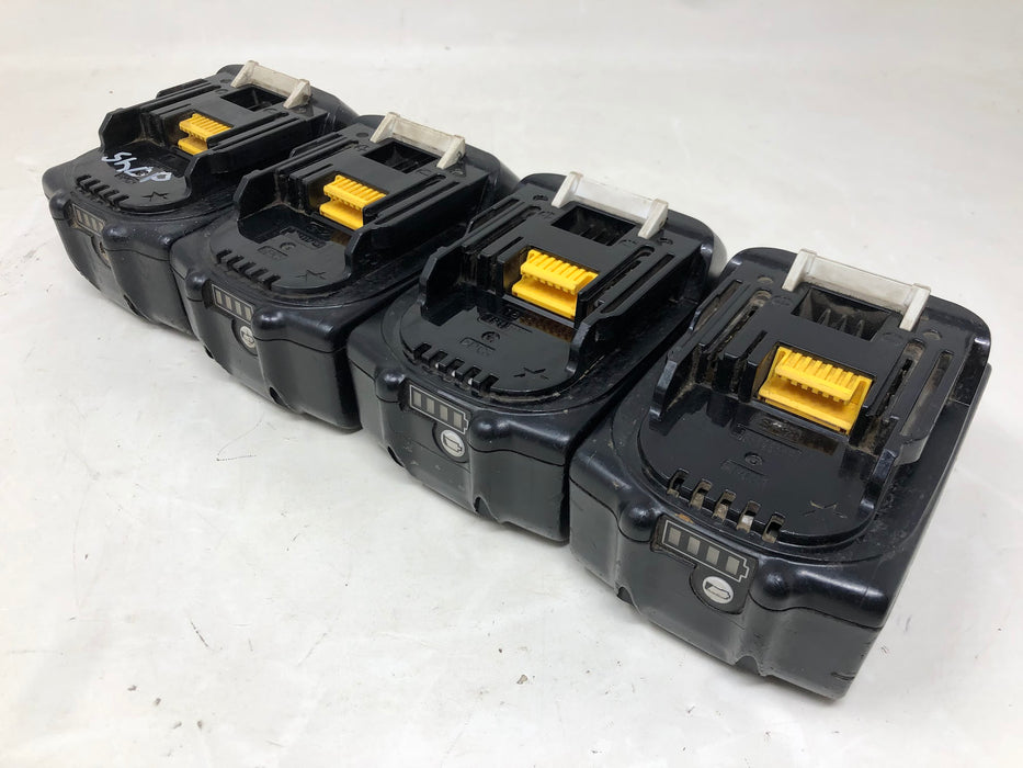 BL1840B Makita 18V 4.0Ah Batteries (x4 - Used)