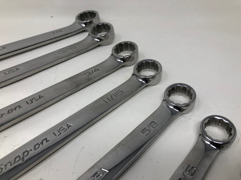 SOEX710 Snap-On Wrench Set - Flank Drive + SAE Combination - 12pc