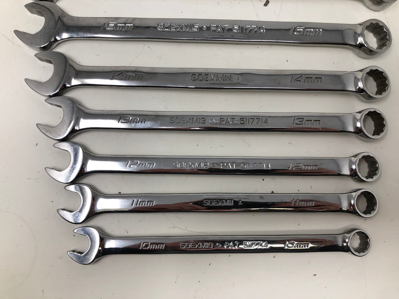 SOEXM710 Snap-On Wrench Set - Flank Drive + Metric - 10mm-19mm - 10pc