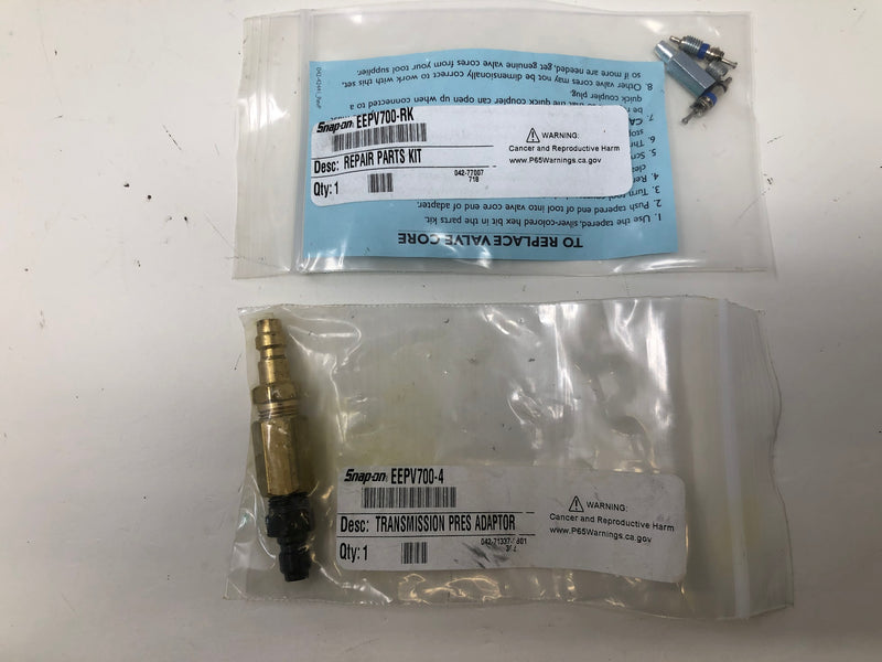 EEPV700 Snap-On Wireless Pressure Tester Kit + Accessories & Parts