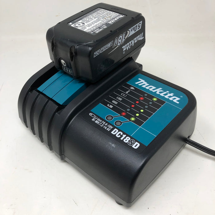 DC18SD Makita 18V Charger & 5.0Ah Battery (Used)