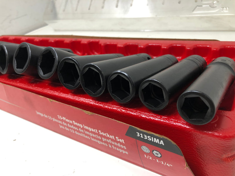 313SIMA Snap-On Deep Impact Set - Standard - 1/2"-1 1/4" - 13pc