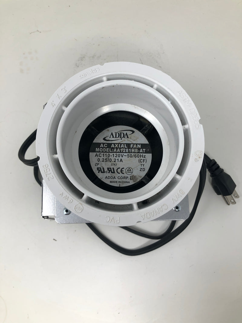 AA1281HB-AT ADDA AC Axial Fan w/ 4" x 3" Pipe