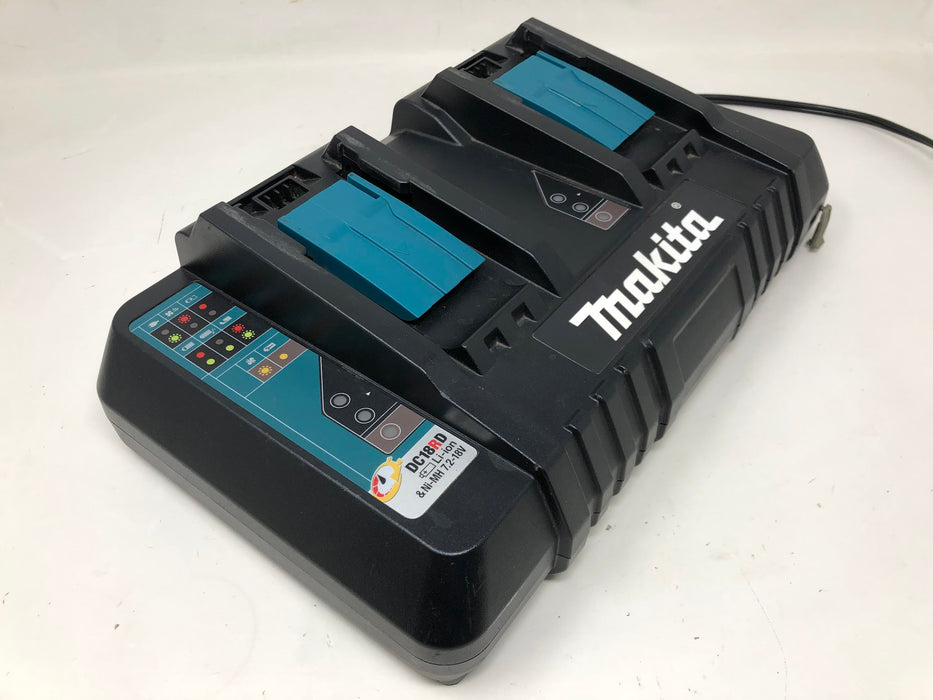 DC18RD Makita 18V Dual Port Charger & Two 5.0Ah Batteries (Used)