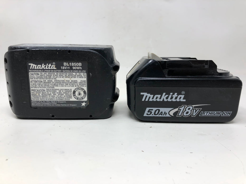 DC18RD Makita 18V Dual Port Charger & Two 5.0Ah Batteries (Used)