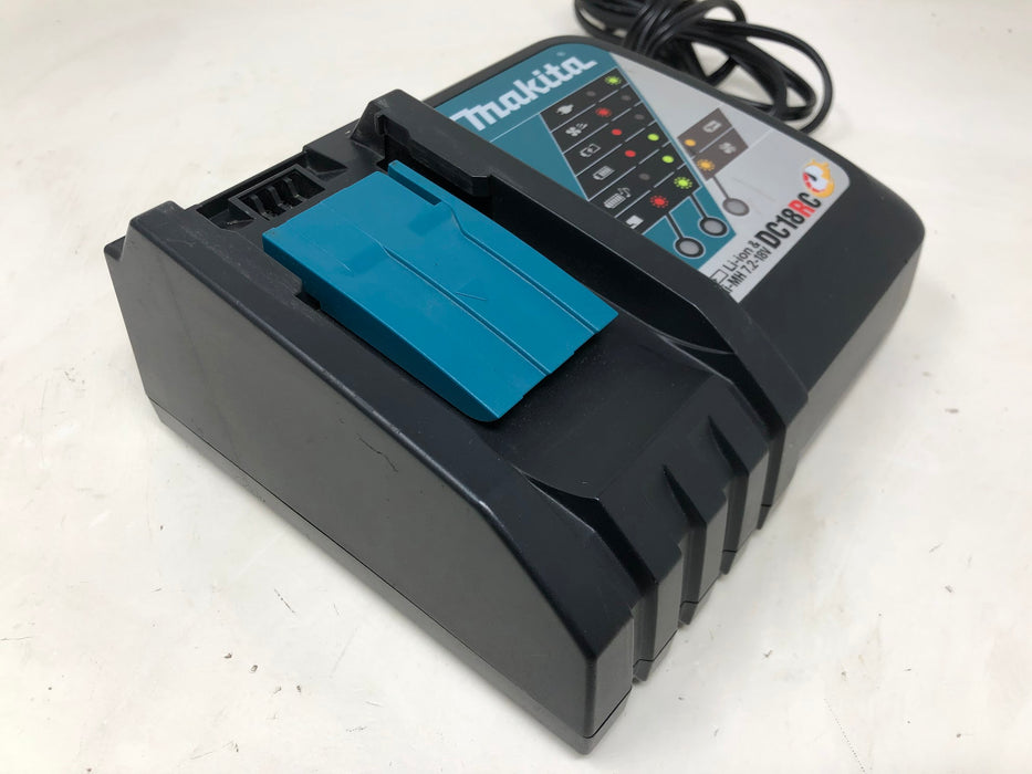 DC18RC Makita 18V Charger & Two 5.0Ah Batteries (Used)