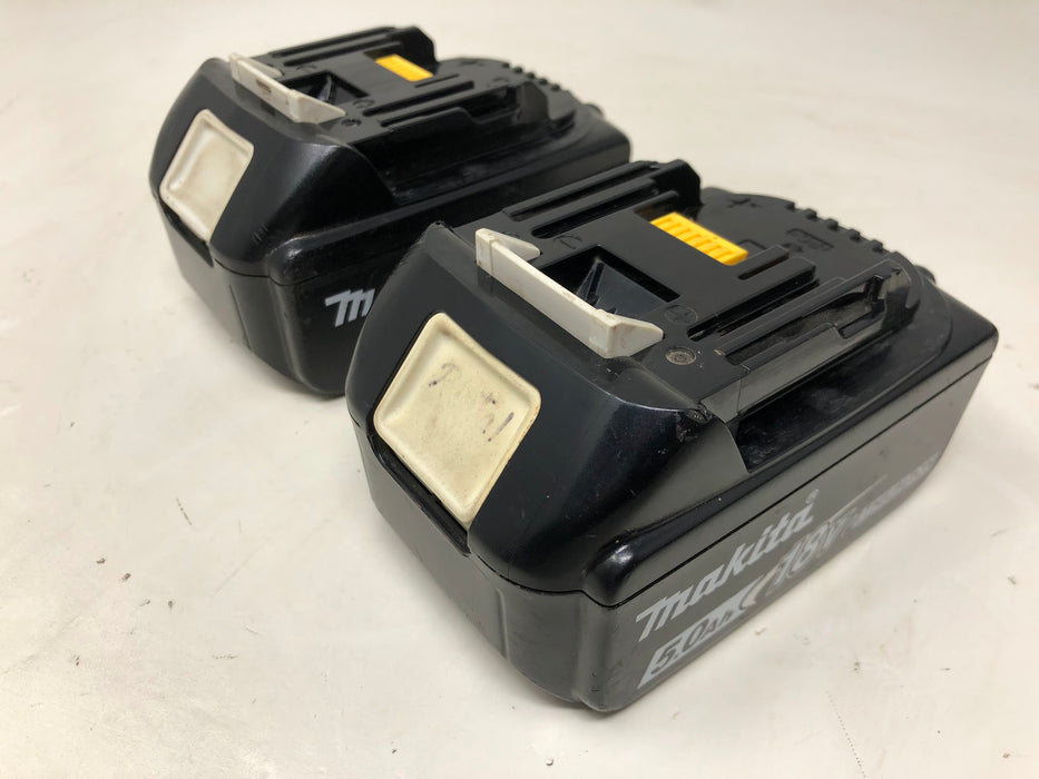 DC18RC Makita 18V Charger & Two 5.0Ah Batteries (Used)
