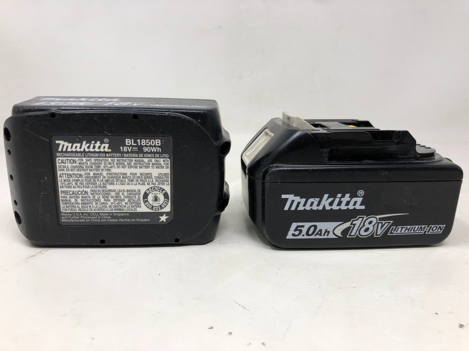 DC18RC Makita 18V Charger & Two 5.0Ah Batteries (Used)