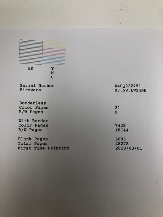 ET-2750 Epson Color Inkjet Printer (28K Pages)