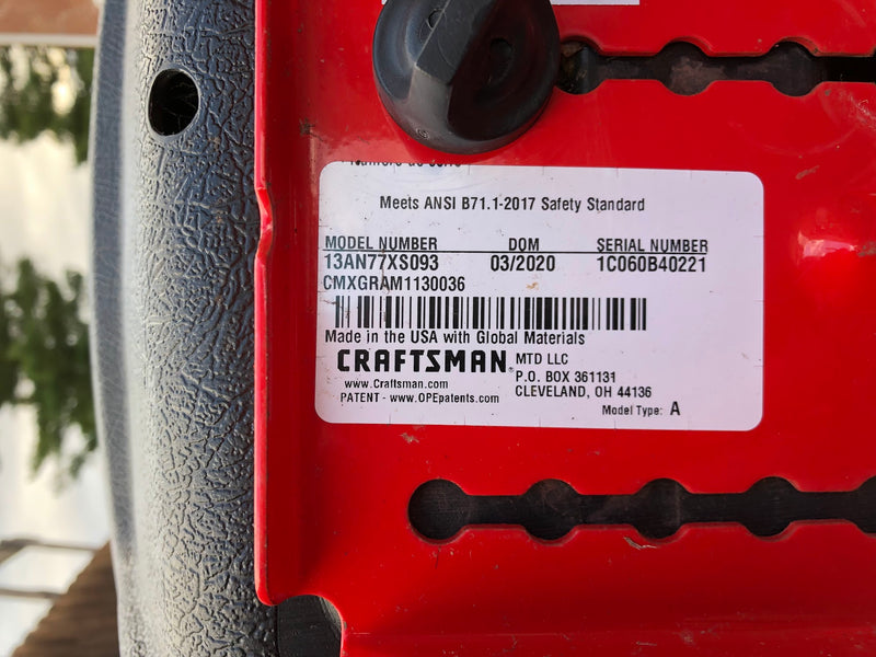 T110 Craftsman 42" Residential Riding Mower (Used)