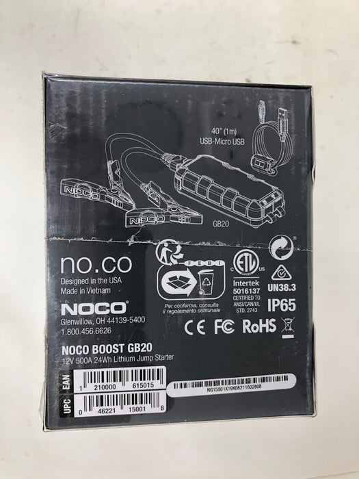 GB20 NOCO 12V Jump Starter