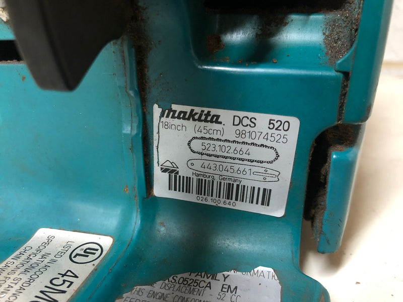 DCS520 Makita 18" Chainsaw (Used)