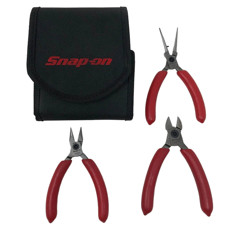 PLP300A Snap-On 3pc Precision Plier Set + Case