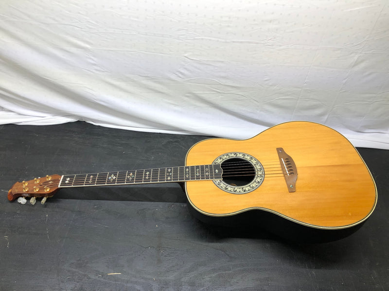 1975 Ovation Custom Legend 6-String Acoustic Guitar - Natural - RARE - 1119-4 + Case