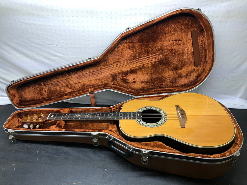 1975 Ovation Custom Legend 6-String Acoustic Guitar - Natural - RARE - 1119-4 + Case