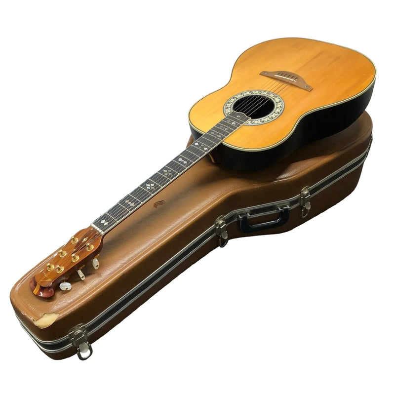 1975 Ovation Custom Legend 6-String Acoustic Guitar - Natural - RARE - 1119-4 + Case