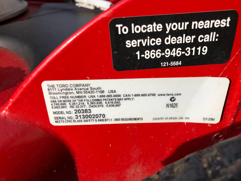 20383 Toro 21" Super Recycler Walk Behind Lawn Mower (Used)