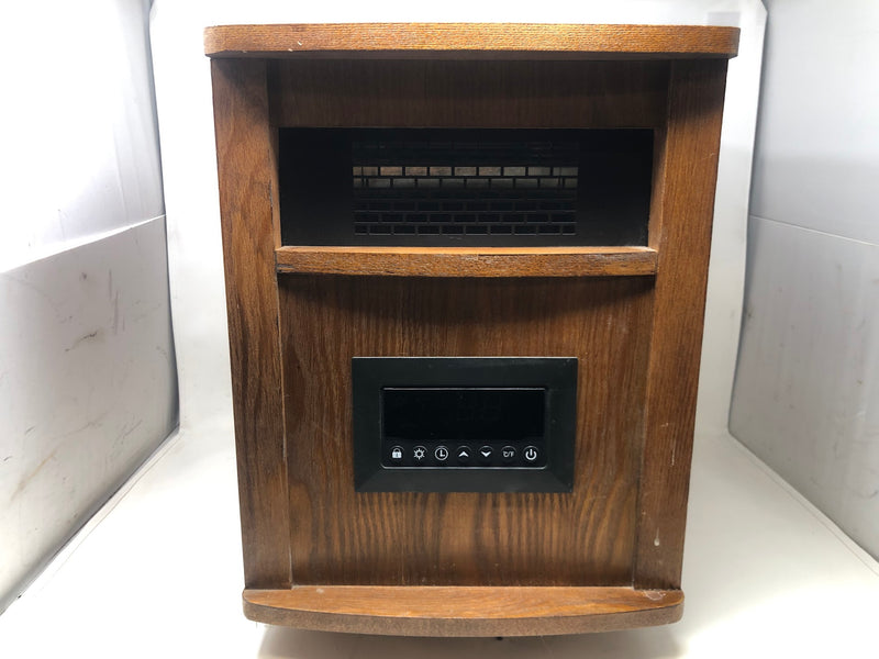 208220 Infrared Quartz Solid Wood Space Heater + Remote - 1500 W - Amish Style