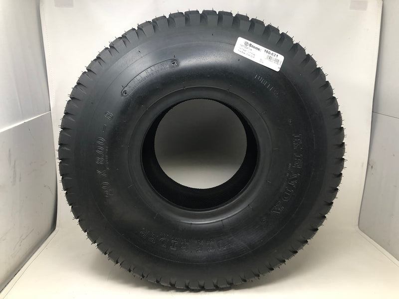 160-621 Stens Kenda Tire - 20X8-8 - Turf Rider - 4 Ply - Tubeless