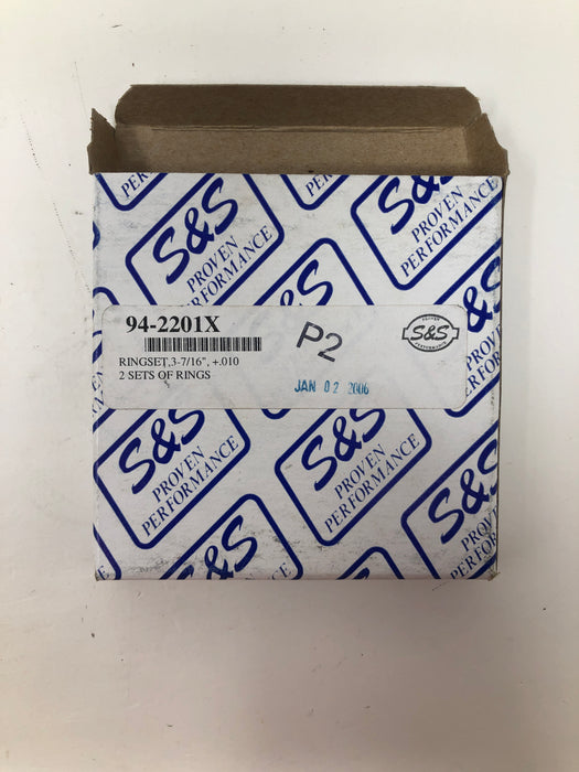94-2201X S&S Cycle Replacement Ring Set for S&S Pistons