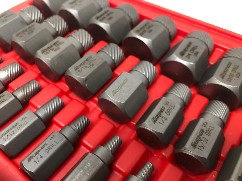 REX25B Snap-On 25 Piece Screw Extractor Set 1/8"-7/8"