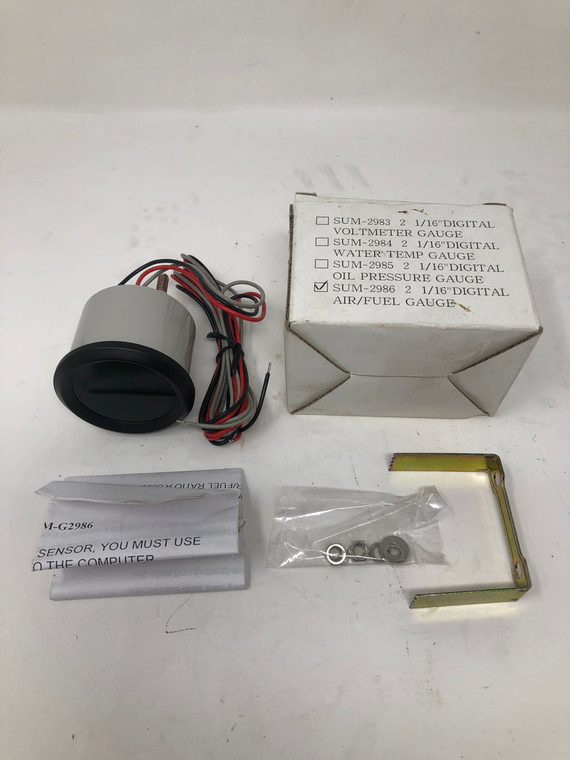 SUM-2986 Digital Air/Fuel Gauge 2 1/16"
