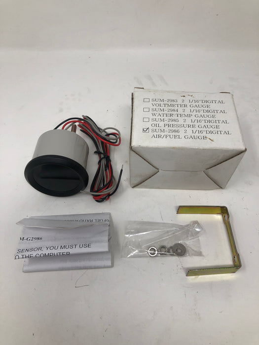 SUM-2986 Digital Air/Fuel Gauge 2 1/16"