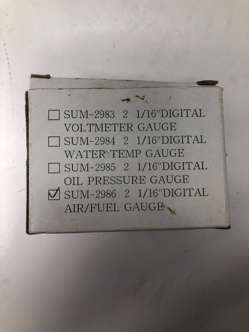 SUM-2986 Digital Air/Fuel Gauge 2 1/16"