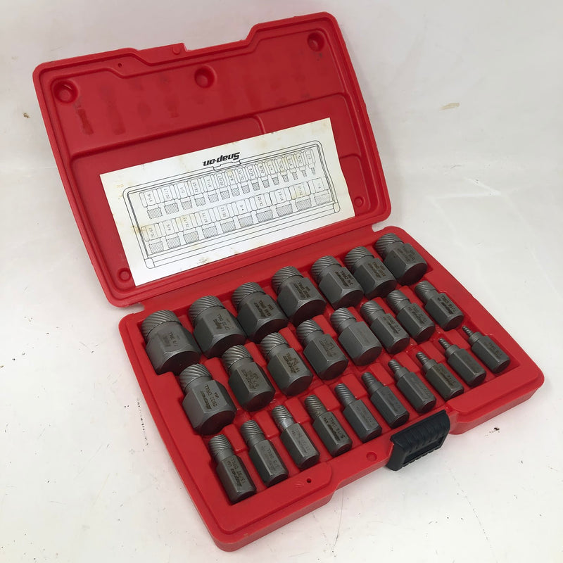 REX25B Snap-On 25 Piece Screw Extractor Set 1/8"-7/8"