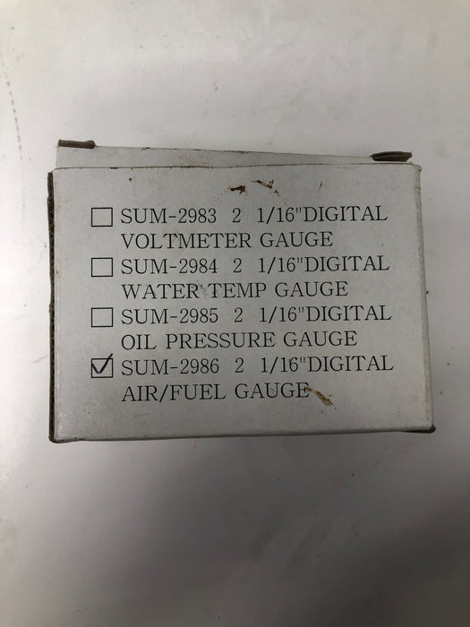 SUM-2986 Digital Air/Fuel Gauge 2 1/16"