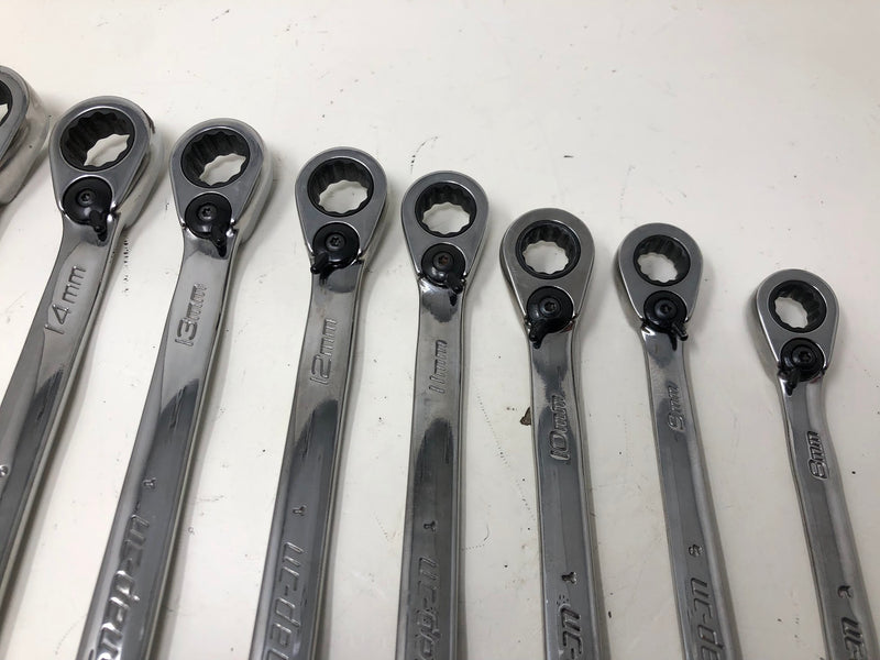 SOEXRM710 Snap-On Metric Wrench Set - Ratcheting - Reversible - 19mm-8mm - 12pc
