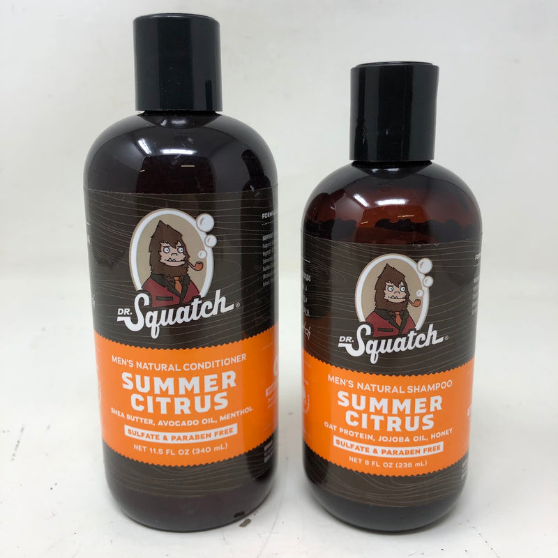 Dr. Squatch Men's Summer Citrus Natural Conditioners 11.5 + 8 fl oz