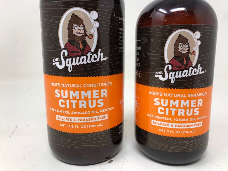 Dr. Squatch Men's Summer Citrus Natural Conditioners 11.5 + 8 fl oz