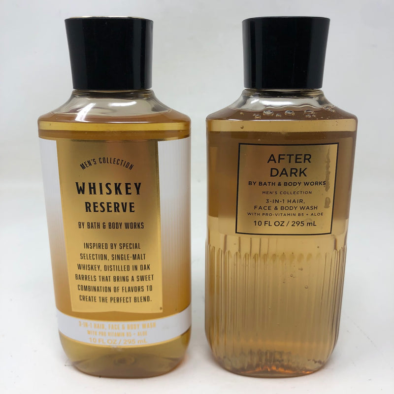 Bath & Body Works Whiskey Reserve + After Dark - Hair, Face, & Body Wash - 20oz