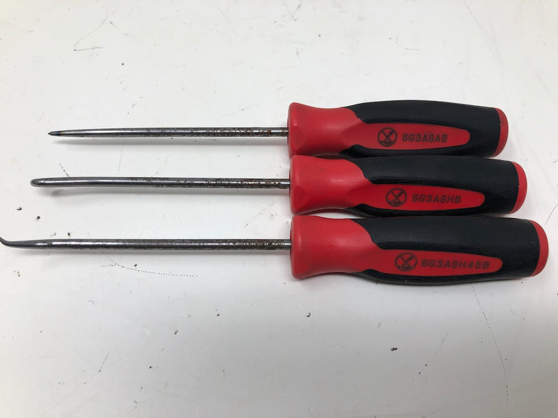 SGMINI12AR Snap-On Mini Pic, Screwdriver & Torx Set - Red - 12 pc