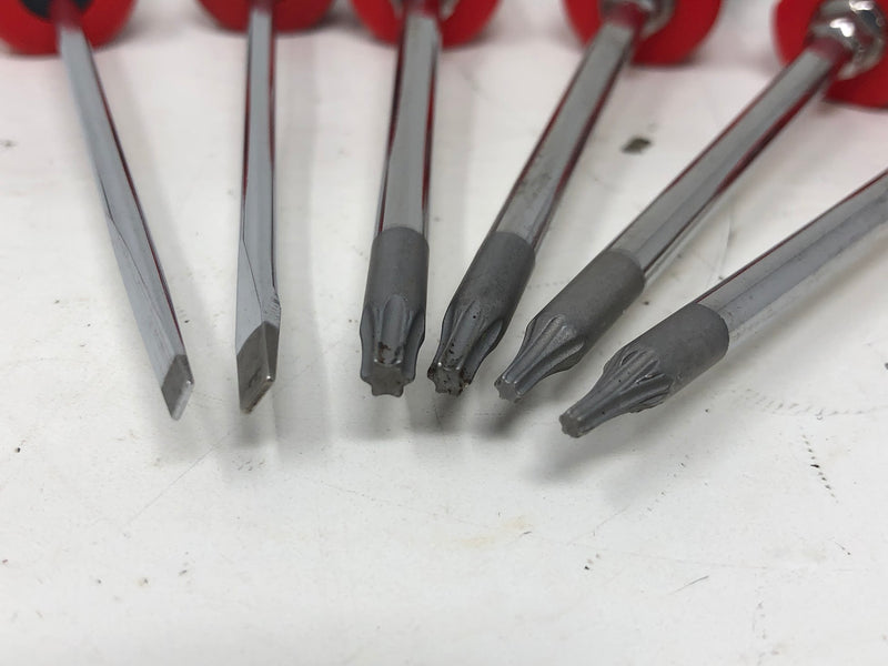 SGMINI12AR Snap-On Mini Pic, Screwdriver & Torx Set - Red - 12 pc