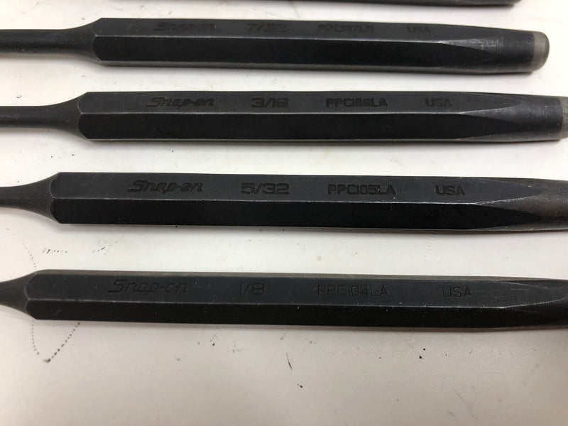 PPCL60BK Snap-On Long Pin Punch Set - (6 pc)