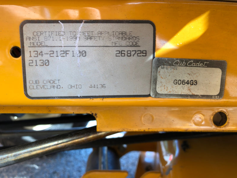 2130 Cub Cadet Riding Tractor + Twin Rear Bagger (Used)