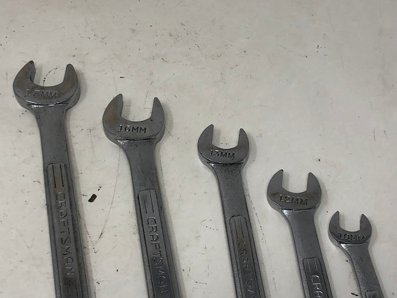 Craftsman Double Open End Wrench Set - Metric - 5pc - 19mm-10mm