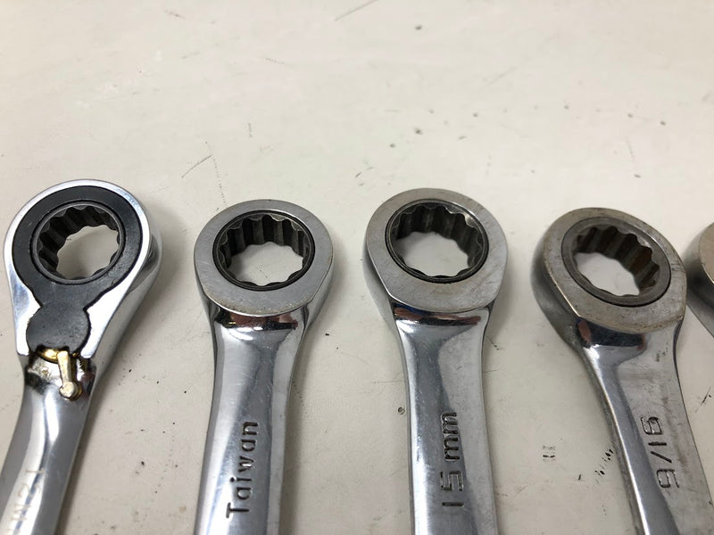 Assorted Ratchet Wrenches - 16pc - STD + Metric - GearWrench, Kohler Engines, Stanley