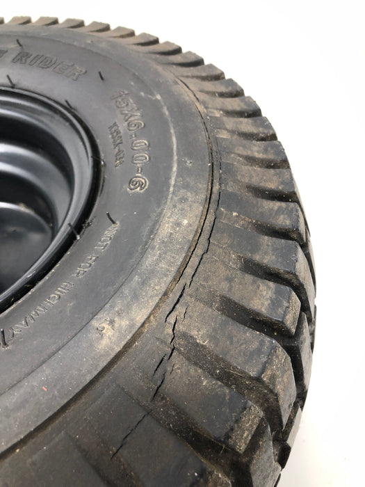 K358X Kenda 15X6-6 Turf Rider Wheel & Tire Assembly