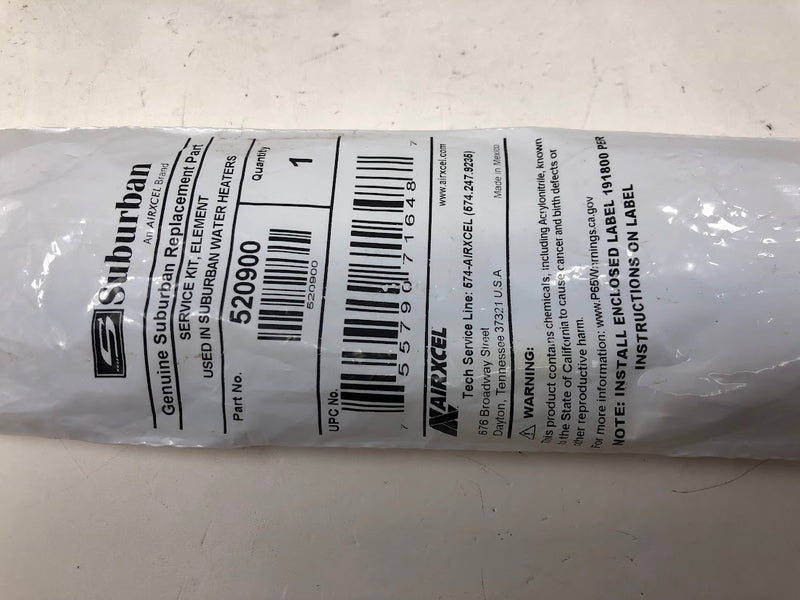 520900 Suburban Screw-In Water Heater Element + Gasket - OEM