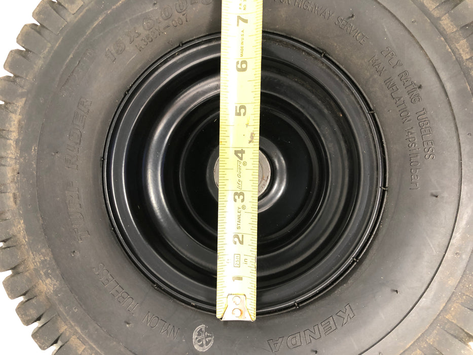 K358X Kenda 15X6-6 Turf Rider Wheel & Tire Assembly.