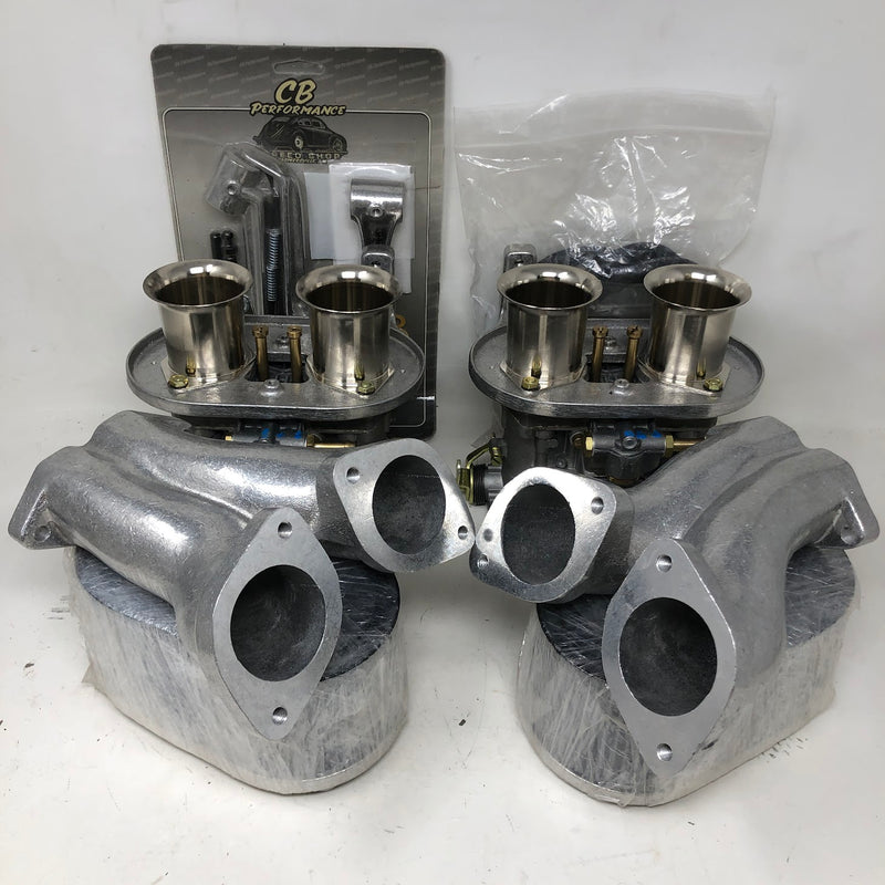 CB Performance Dual 44 IDF Weber Carb Kit + EMPI Billet Aluminum Filter Cover & Element