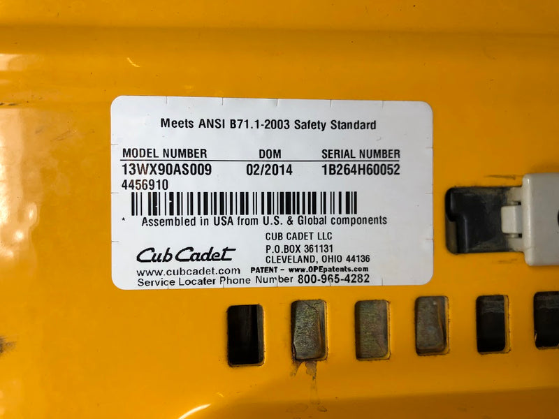 757-04129 Cub Cadet Medium Black Cloth Seat + Bracket